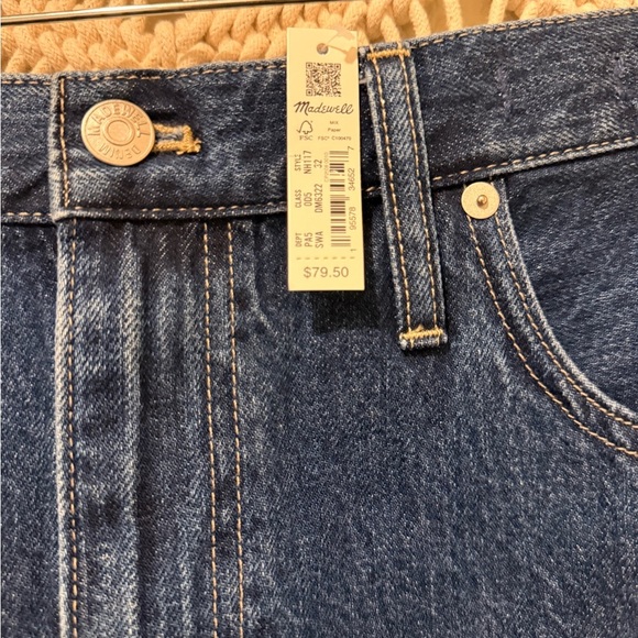 NWT Madewell A-Line Denim Skirt – Rising Denim, Women’s Size 32, Stylish Jean - Picture 4 of 4